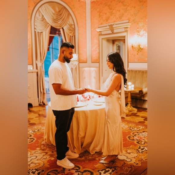 Hello Molly ATHENIAN SATIN MAXI DRESS CHAMPAGNE - Picture 11 of 11